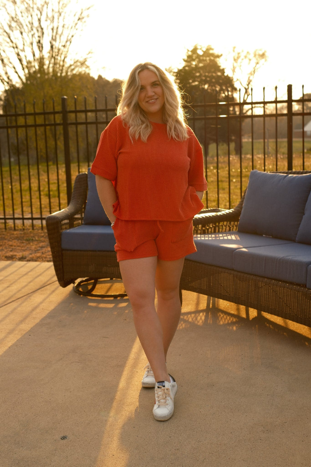 The Sunset Ribbed Set