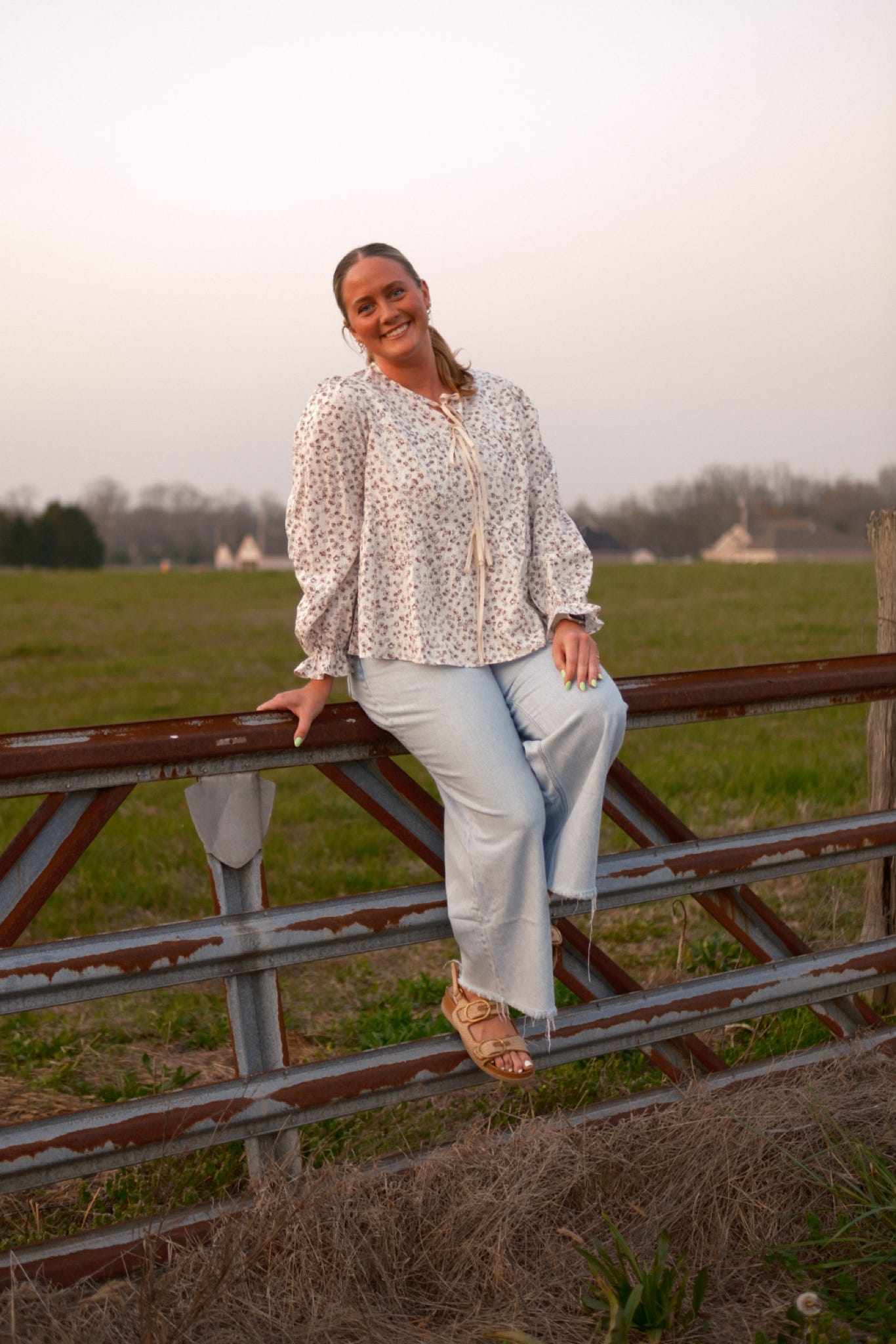 The Vintage Bloom Tie Top - SALE