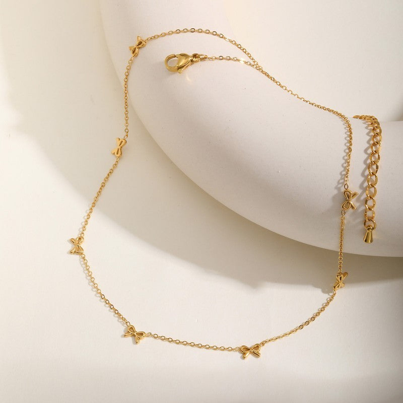 Bow Charm Necklace