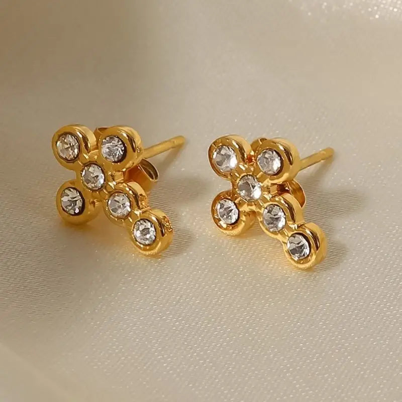 The Grace Cross Studs