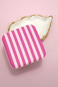Pink Stripe Jewelry Case