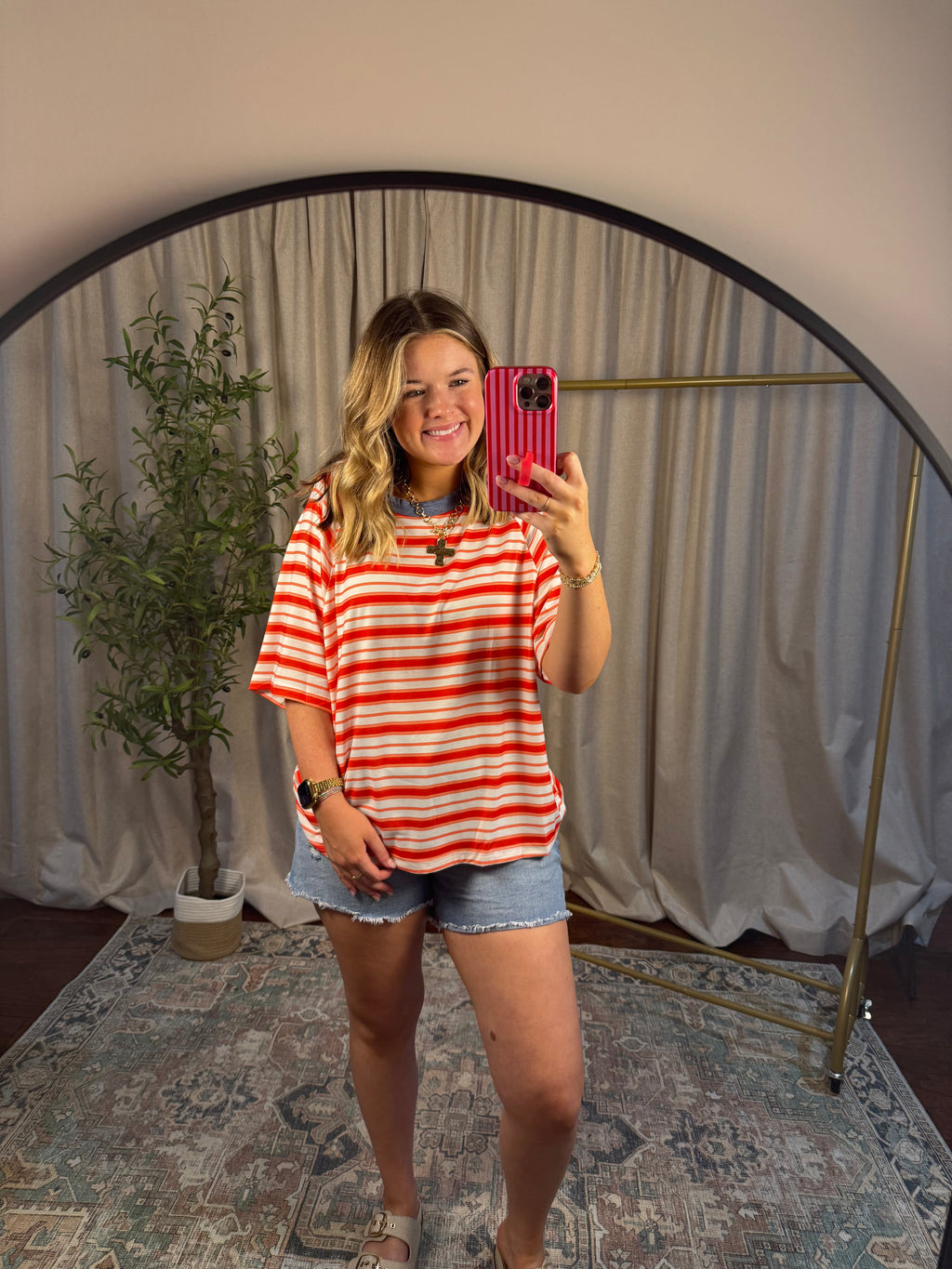 Firecracker Stripe Tee