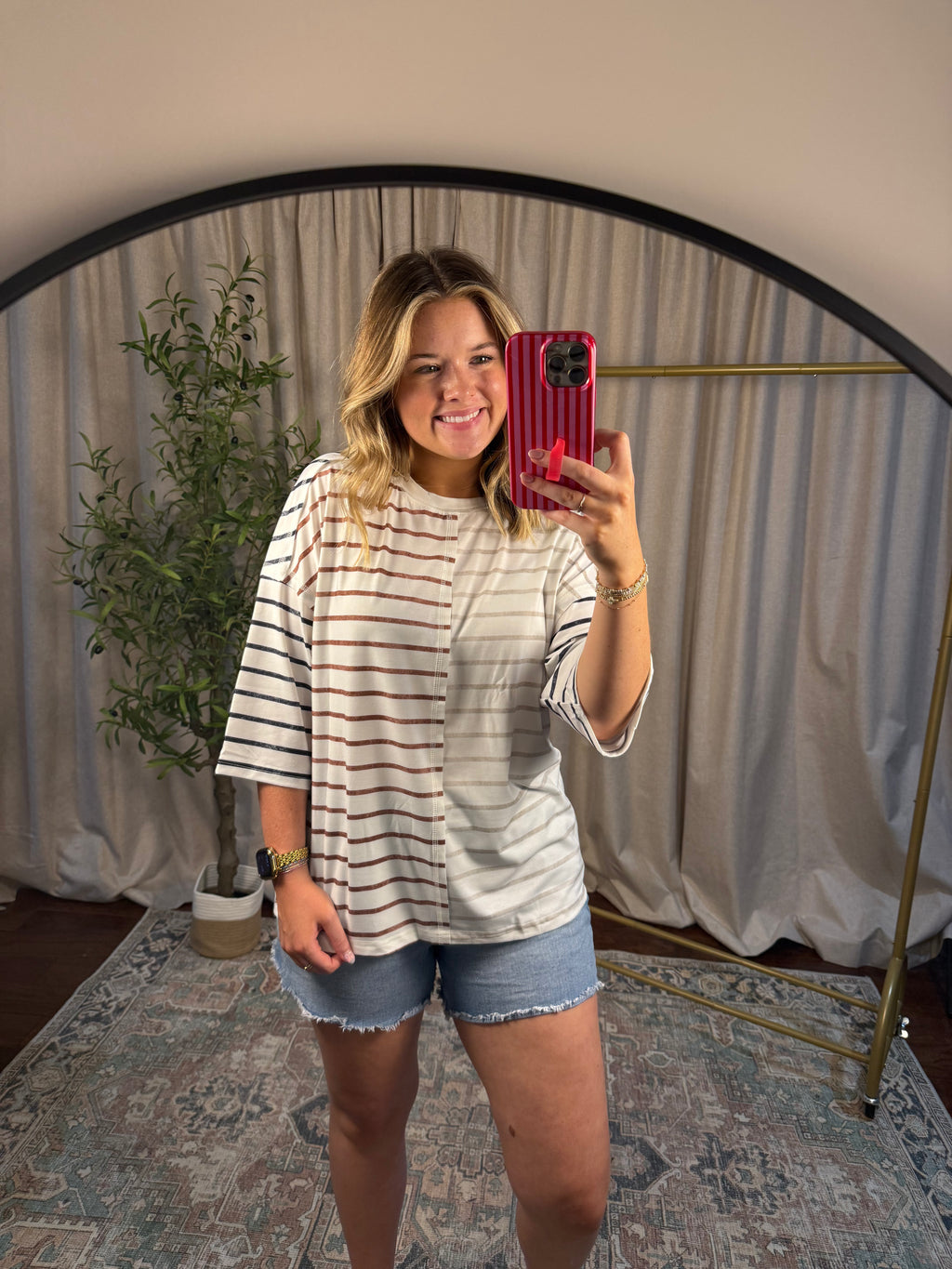 Crossroads Stripe Tee