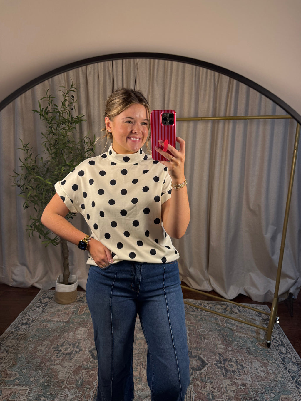 Dot the Line Top