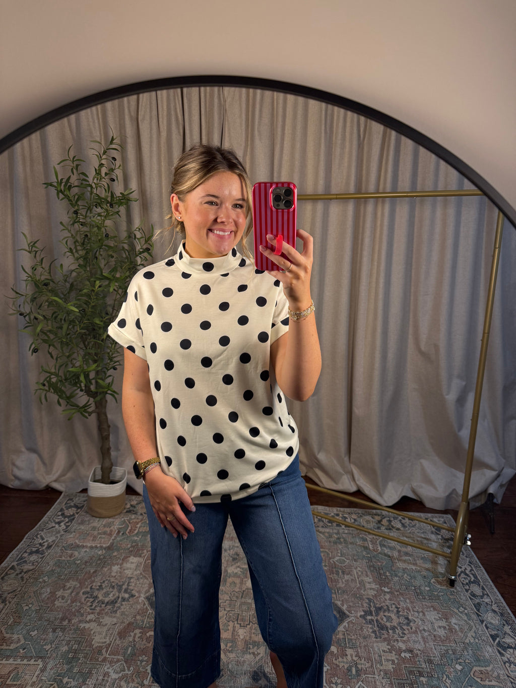 Dot the Line Top