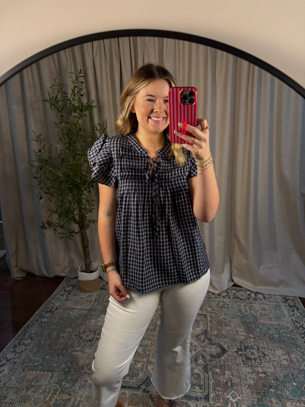 The Harper Plaid Top