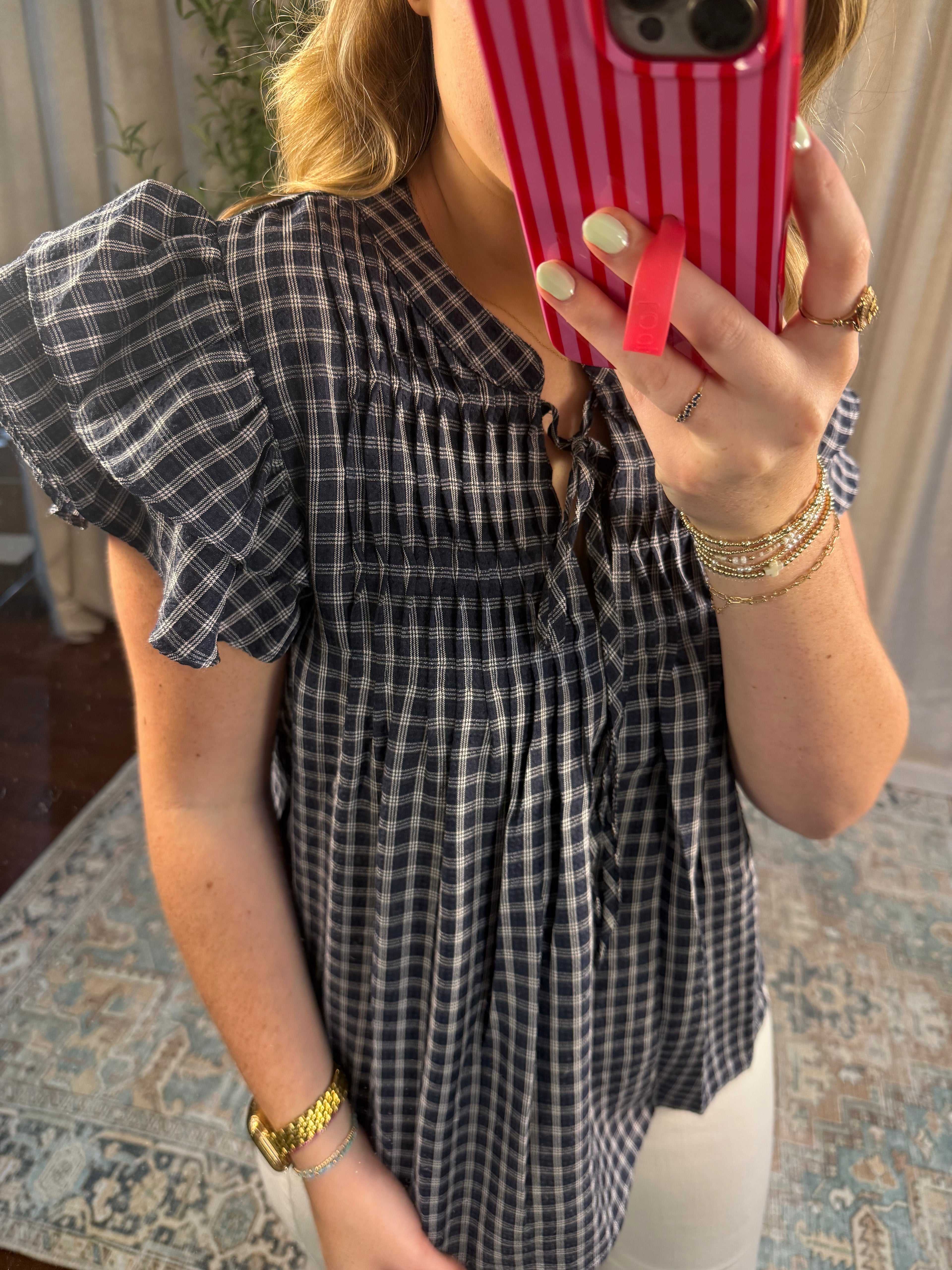 The Harper Plaid Top