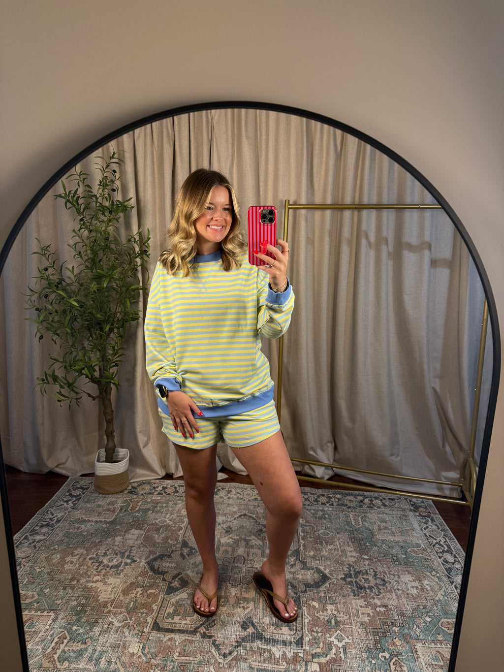 Lemon Drop Stripe Set