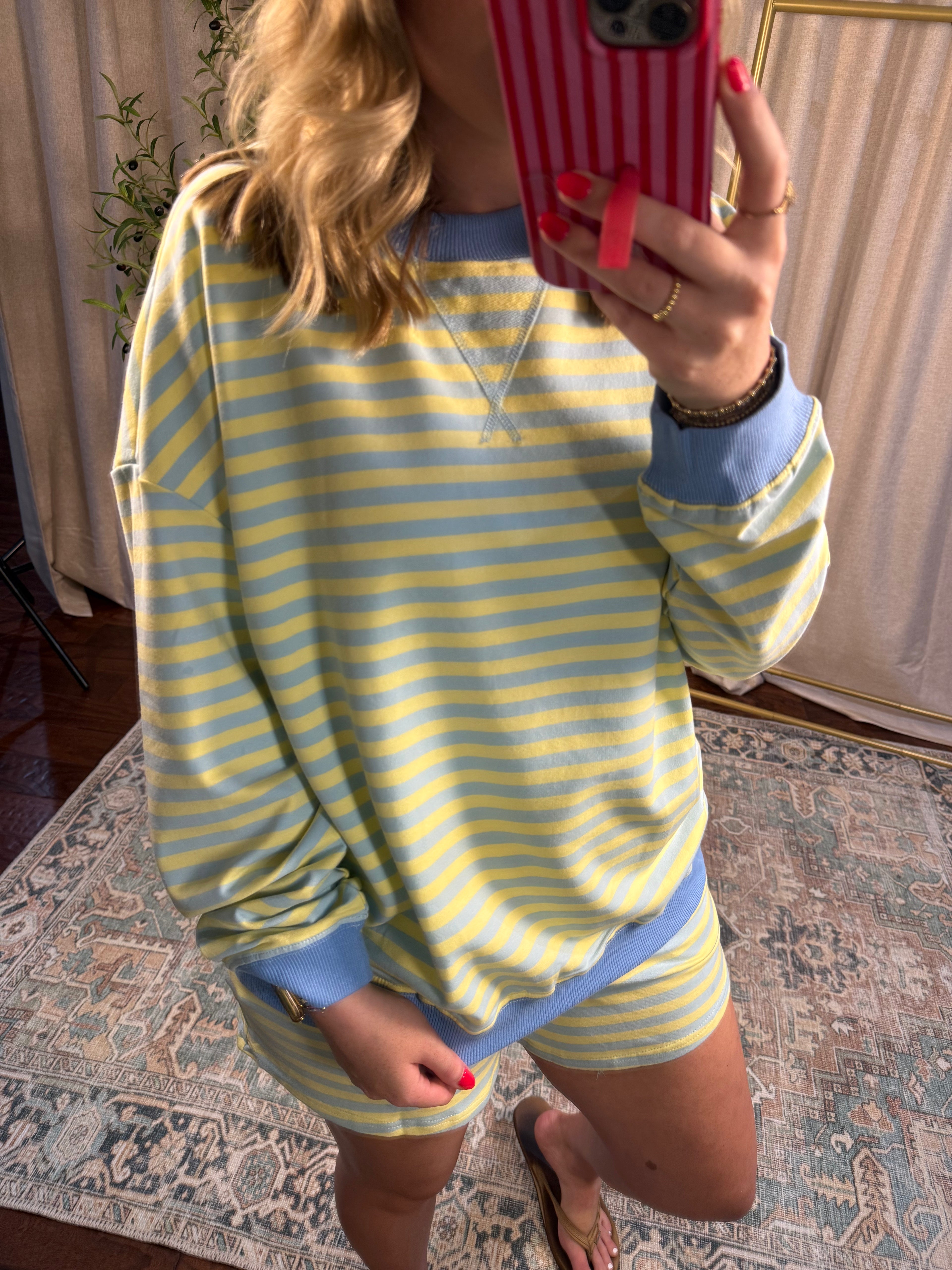 Lemon Drop Stripe Set