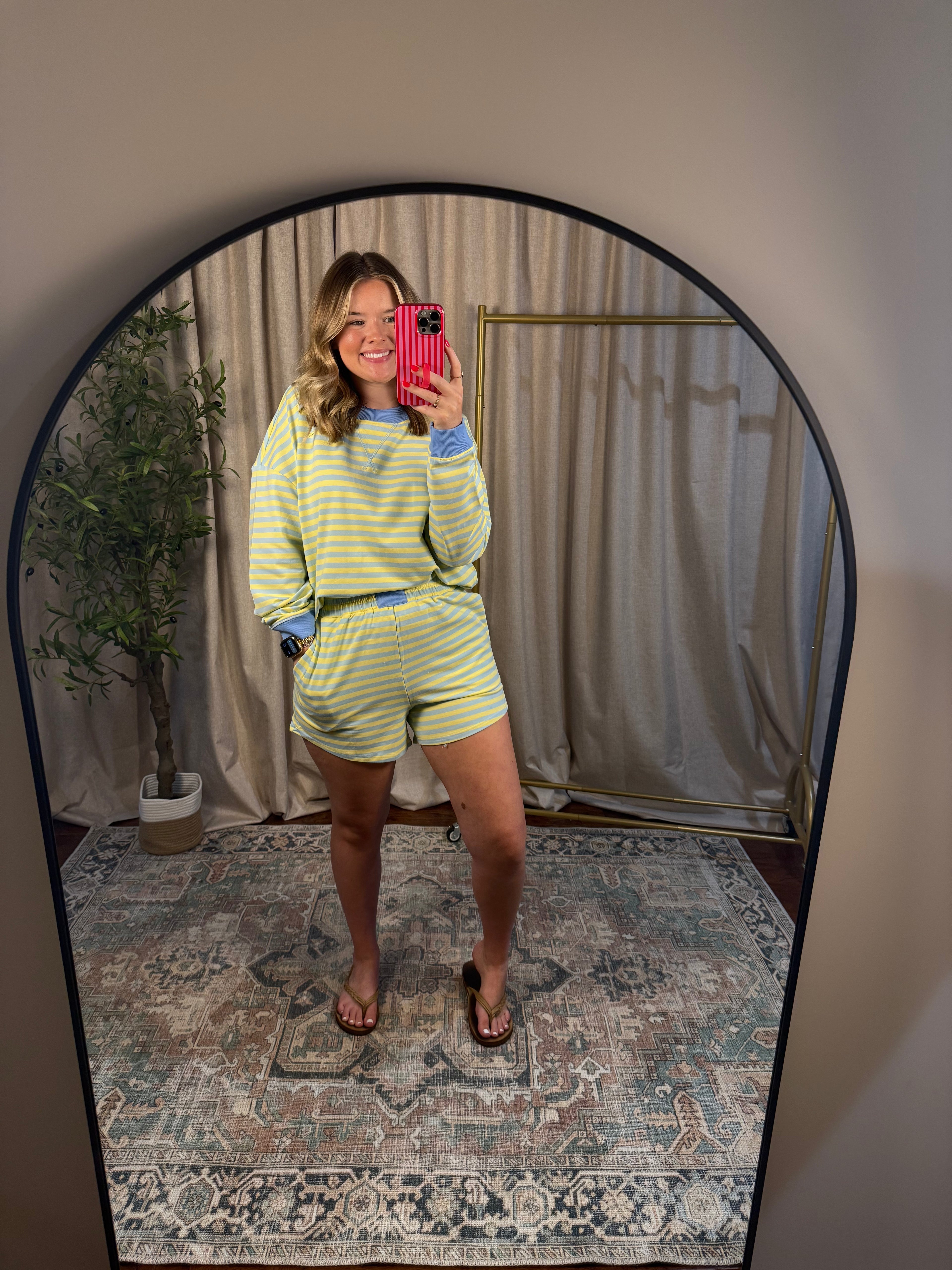 Lemon Drop Stripe Set
