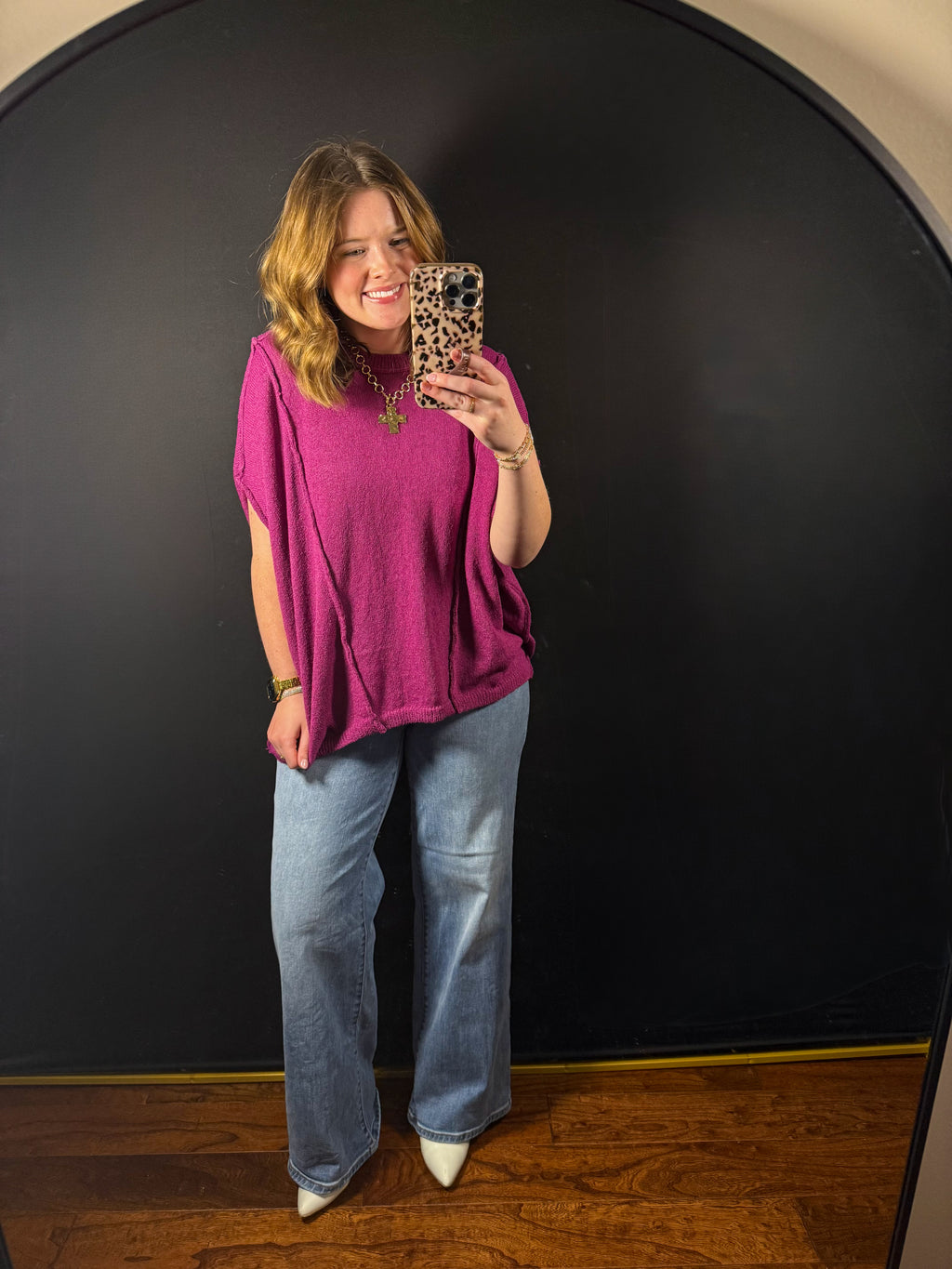 Relaxed Knit Dolman Top