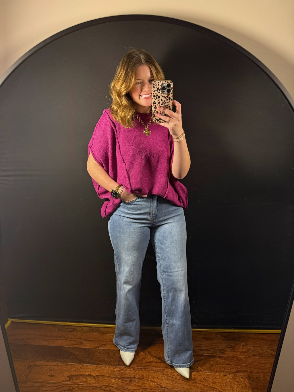 Relaxed Knit Dolman Top