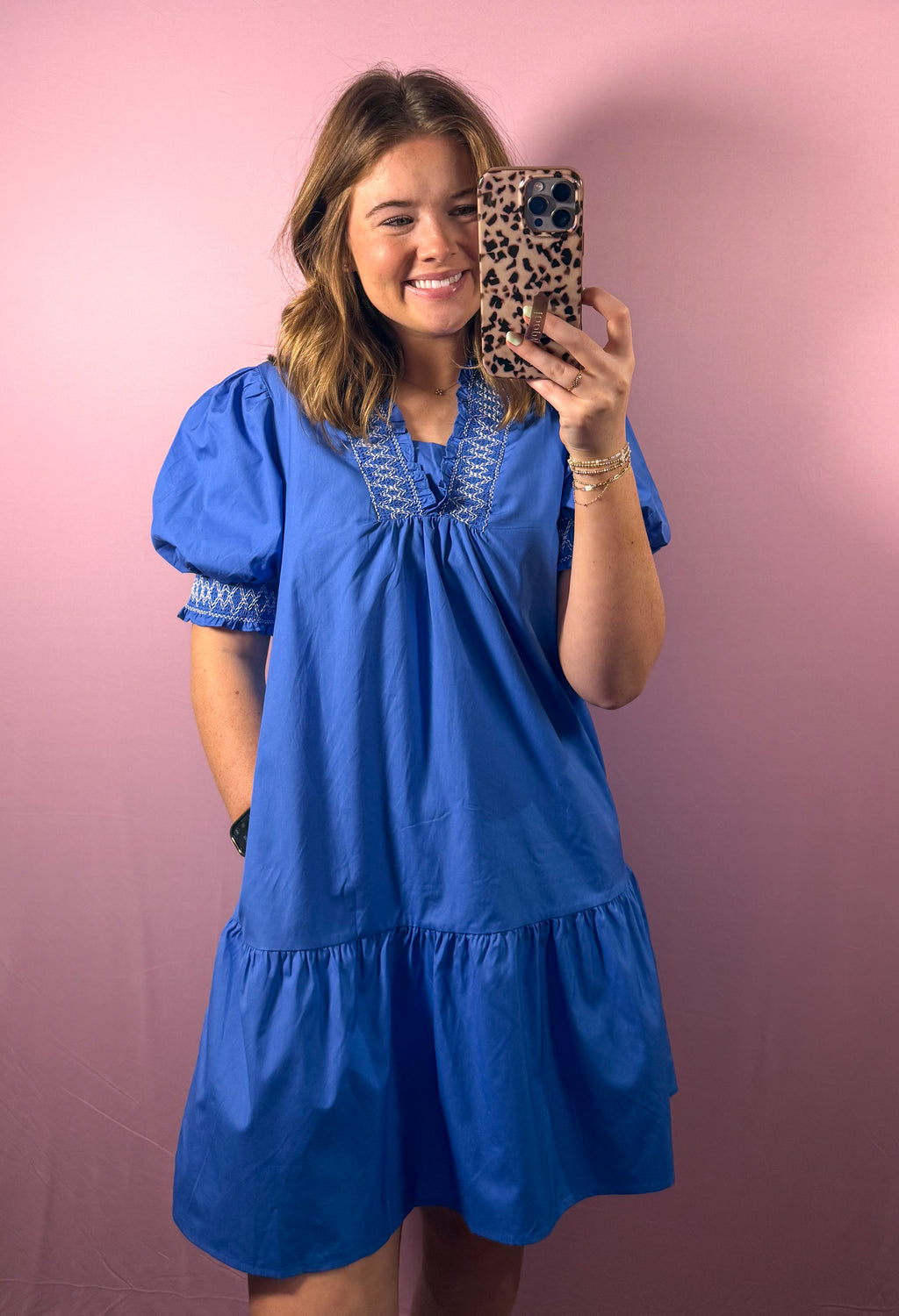 The Bluebell Smocked Dress