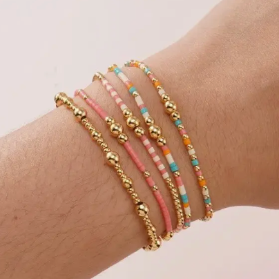 Boho Beaded Bracelet Stack