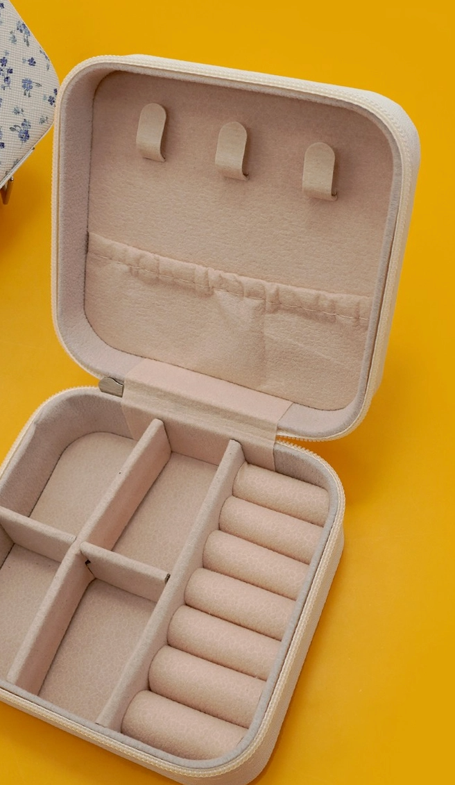 Pink Stripe Jewelry Case