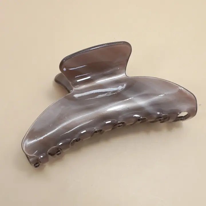 Marbled Brown Claw Clip