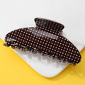 Brown Spotted Claw Clip