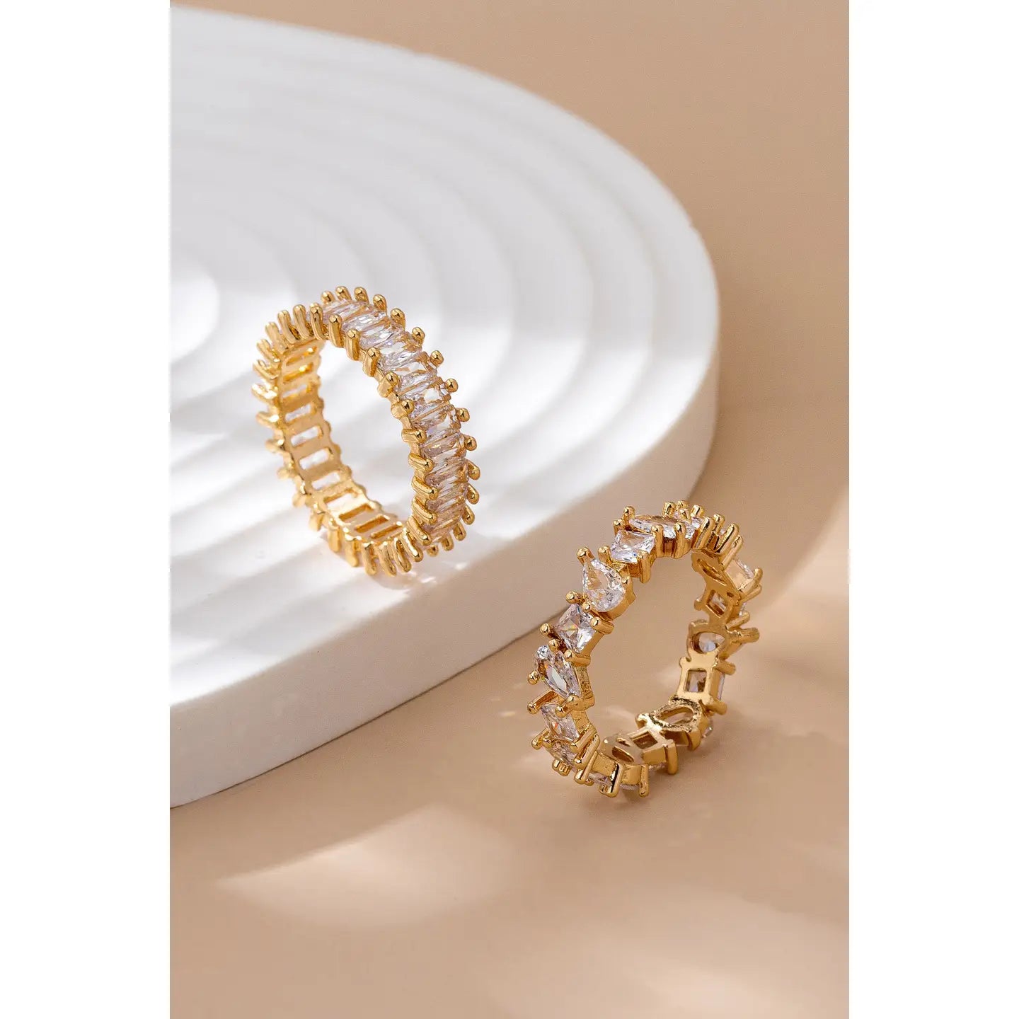 Crystal Eternity Ring