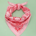 Paisley Pink Silky Feel Bandana Scarf