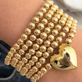The Heart of Gold Bracelet Stack