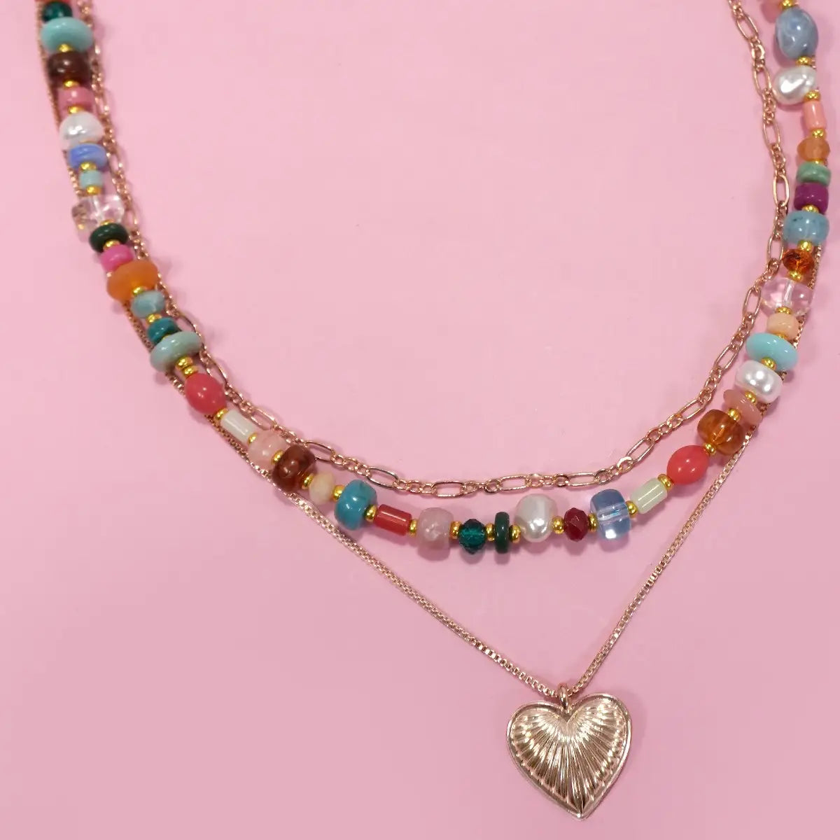 Confetti Heart Necklace